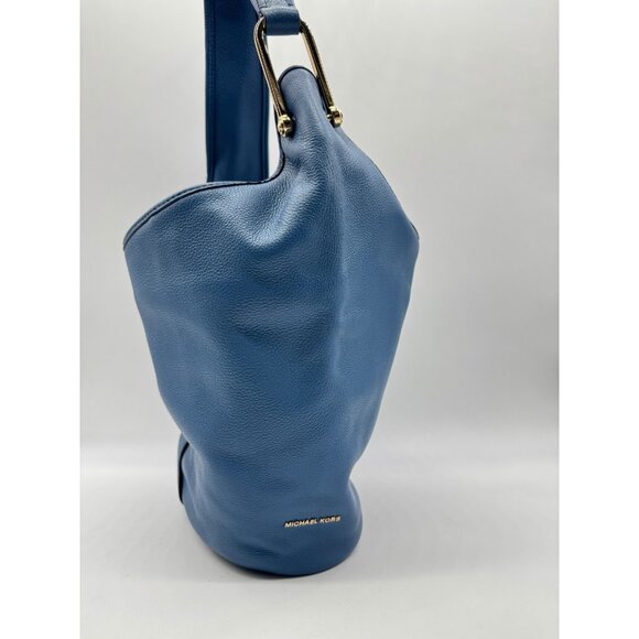 MICHAEL KORS Sonny leather medium hobo shoulder bag - Chambray Blue - Picture 5 of 10